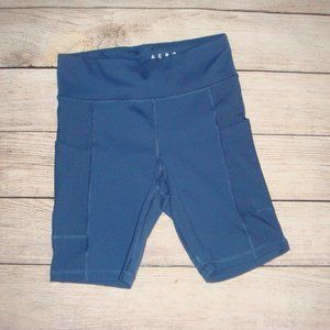 Aero Blue Bicycle Shorts S